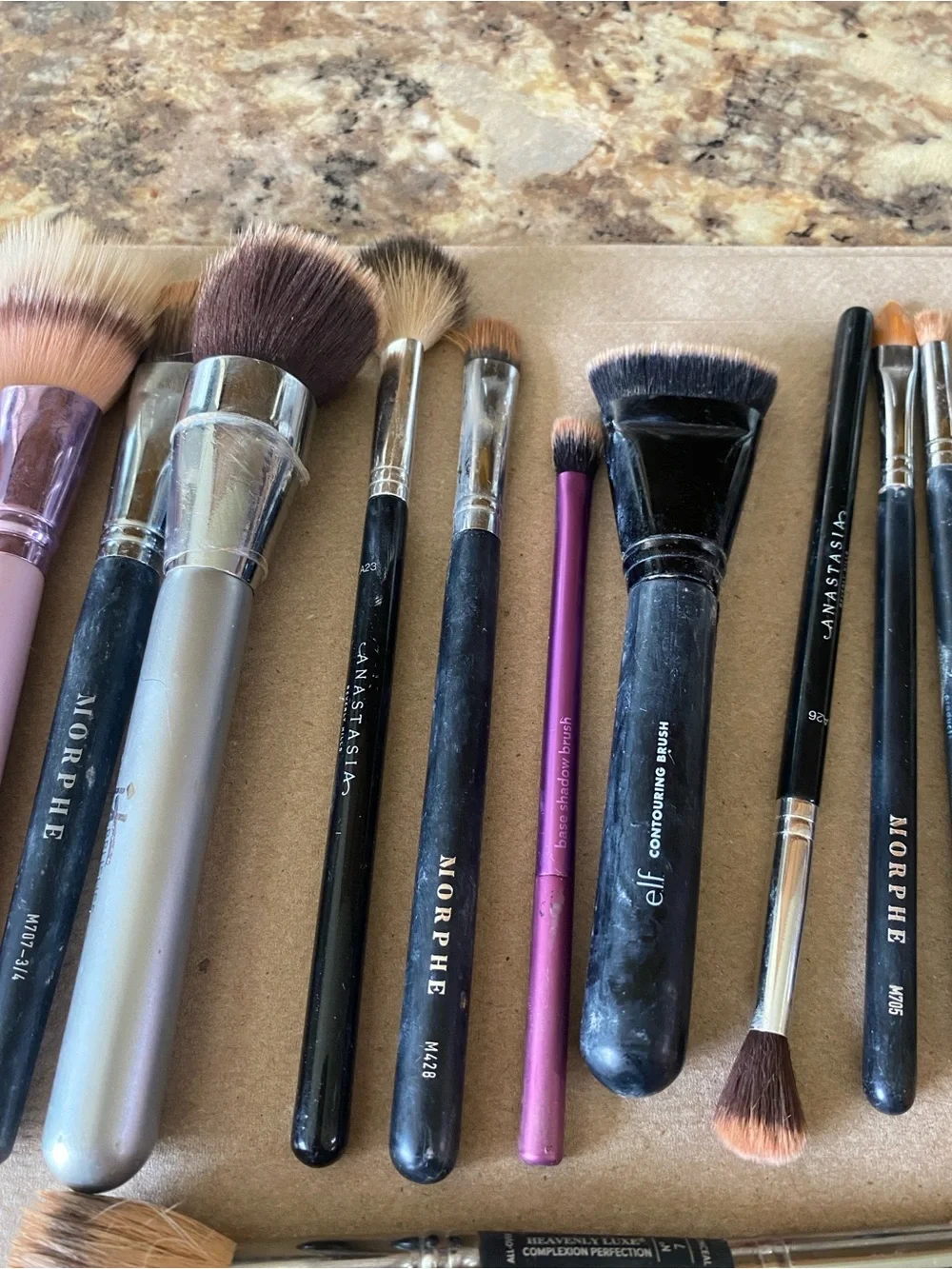 Morphe Multi-Brush Set with Black, Pink, Silver and Gold Handles
